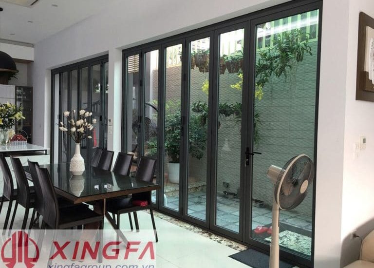 Cửa Đi Xếp Trượt Nhôm XingFa Hệ 63